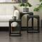 Metal Nested Accent Table with Large Arched Cutouts Set